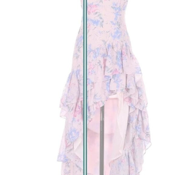 LoveShackFancy Winslow Floral Whispering Lilac Ruffle Dress Size 10 - Picture 9 of 9